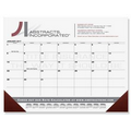 Calendar Desk Pads (Black Preprinted Calendar) 1 or 2 Color
